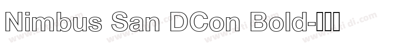 Nimbus San DCon Bold字体转换 Nimbus San DCon Bold字体转换